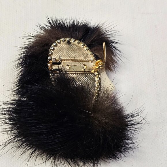 Vintage Porcelain Woman Face Brooch Unmarked Silhouette Pin #2 - Picture 4 of 9